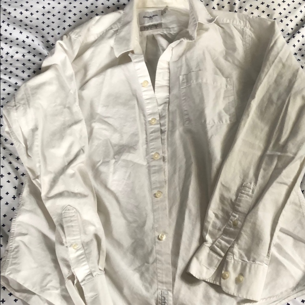 White Button-Up Dress Shirt